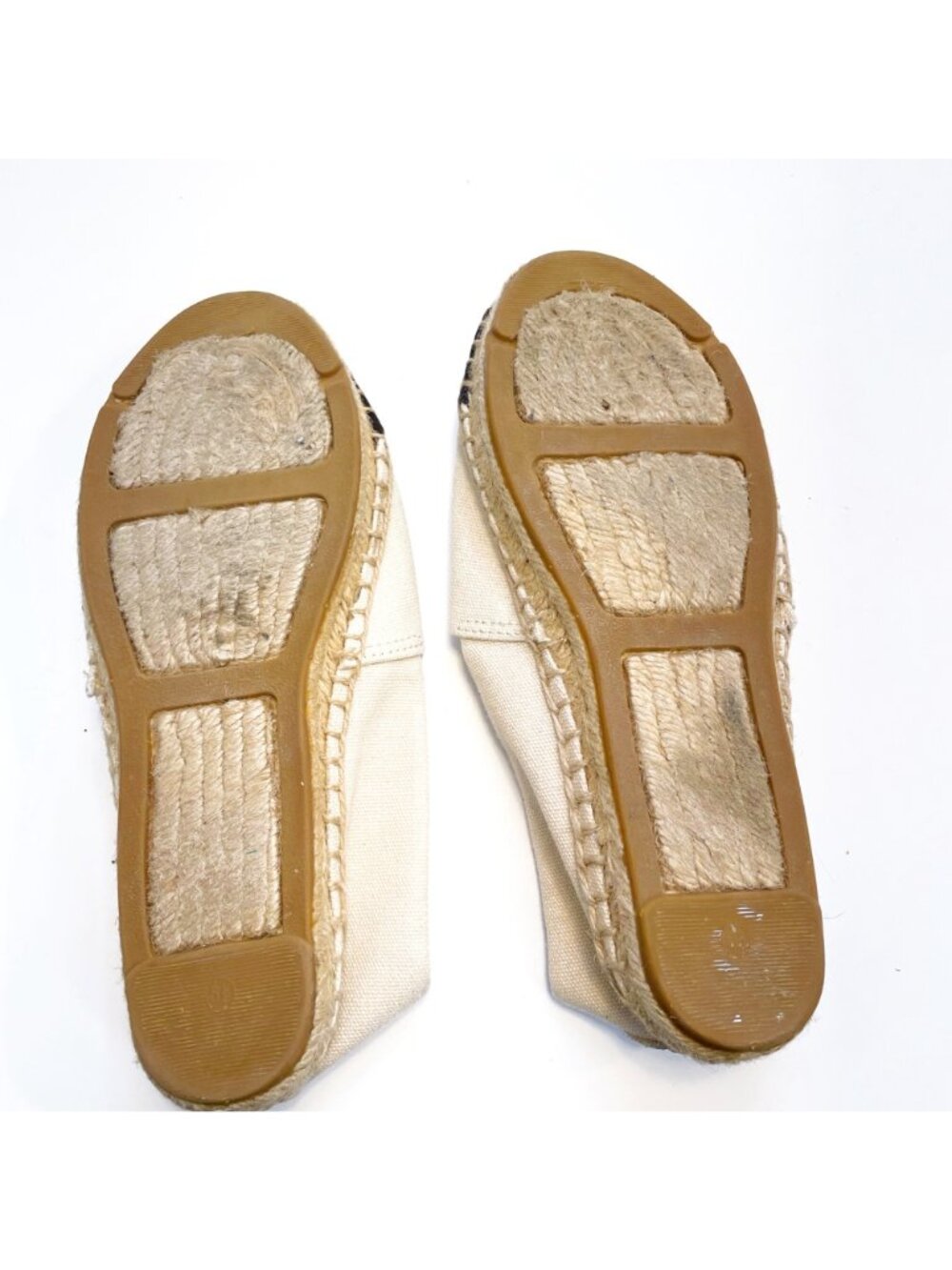 Tory Burch Cap Toe Canvas Espadrille Flats, Size 5.5 - Picture 7 of 9